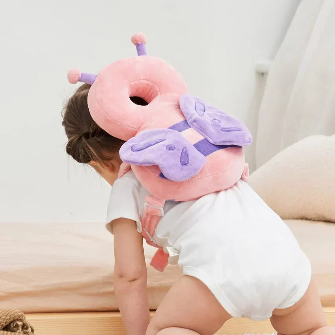 Toddler head safety cushion, a soft fall protection pillow essential for crawling and learning to walk.