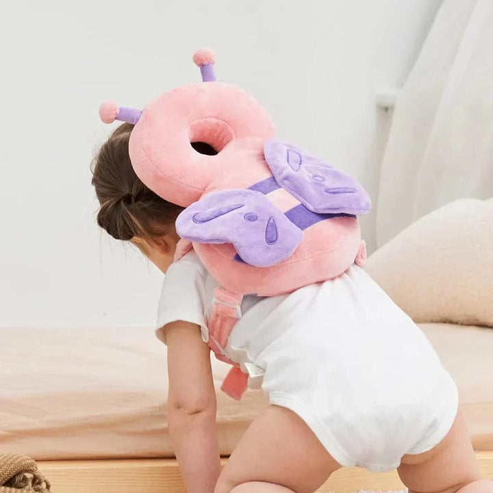 Toddler head safety cushion, a soft fall protection pillow essential for crawling and learning to walk.