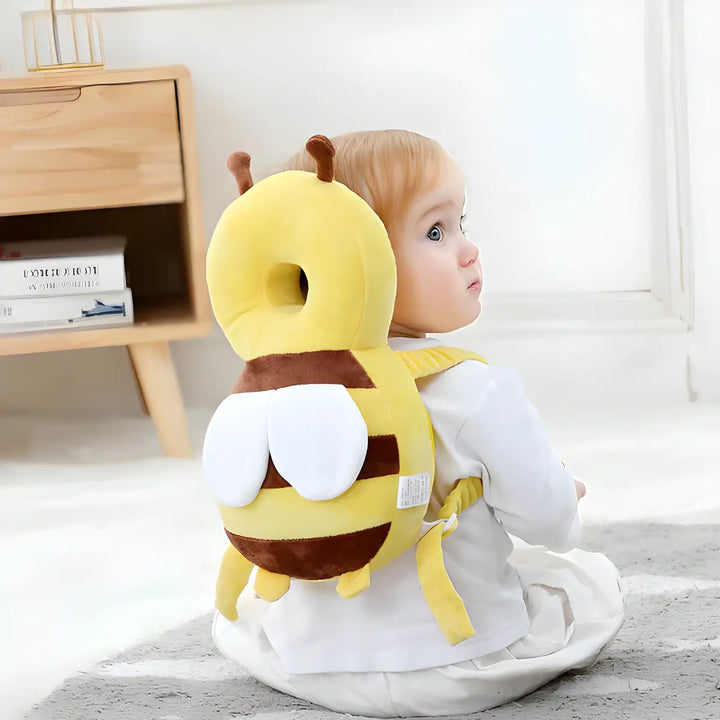 Padded baby head protector for active crawlers & walkers, offering comfort & fall protection. A baby essential.