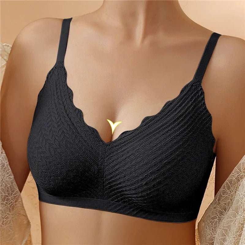 Soft, comfortable non-padded wireless bra for women, ideal for everyday wear and natural shaping.