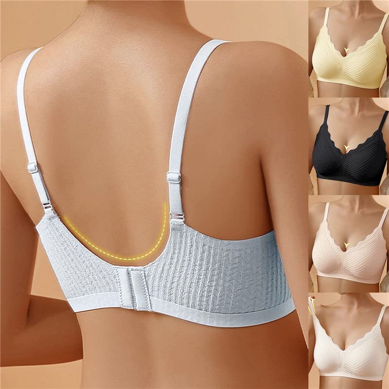 Lightweight, soft non-padded wireless bra for women; ultimate comfort and natural shaping for everyday wear.