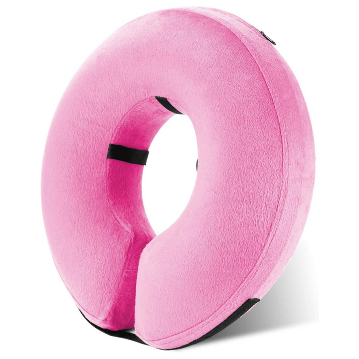 Comfortable inflatable dog collar, soft e-collar alternative for pet healing & protection.