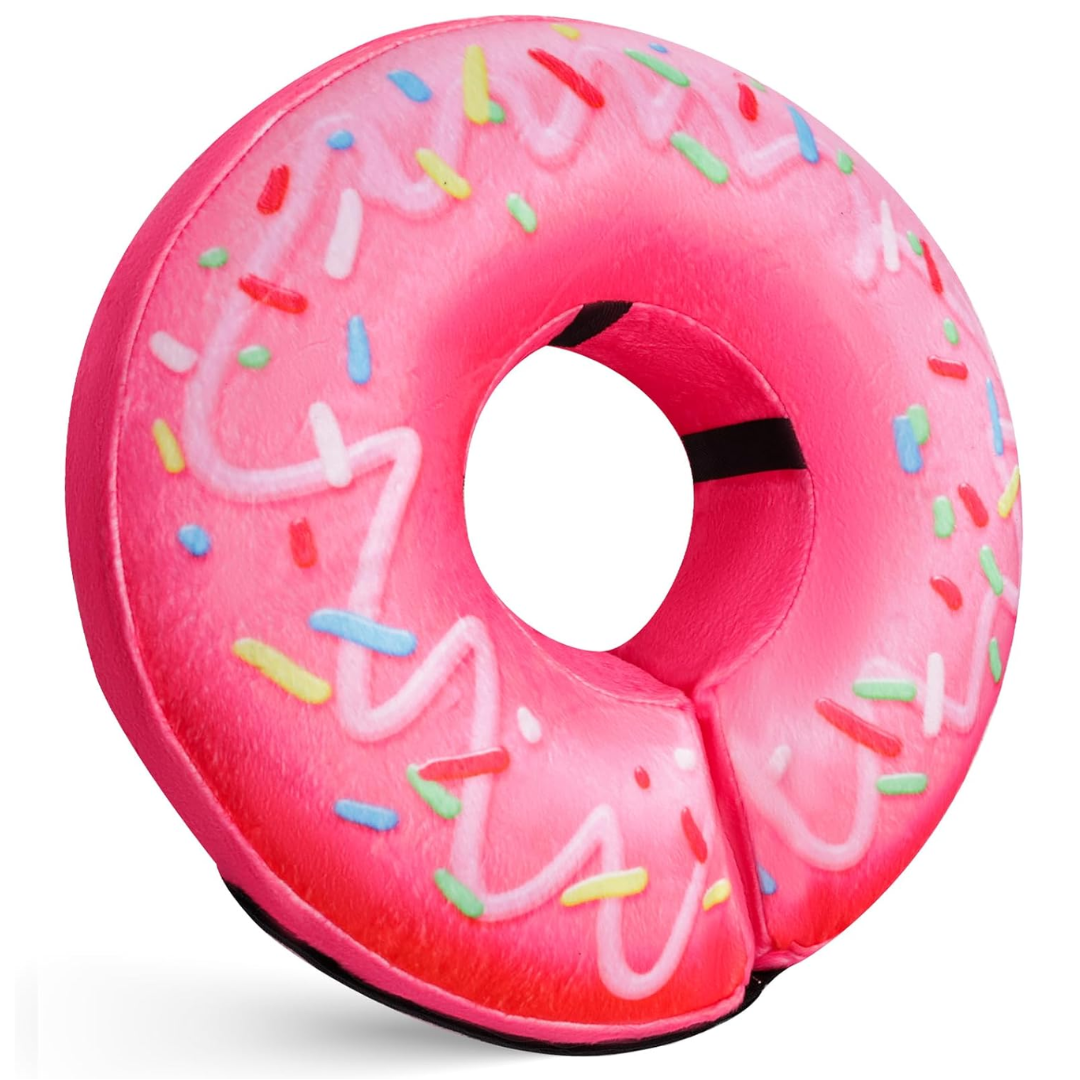 Adjustable inflatable dog collar, comfortable & protective e-collar alternative for recovery.