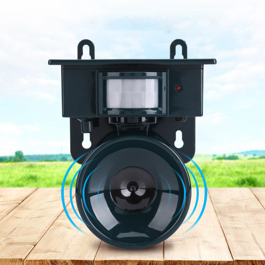 Easy-to-install solar bird scarer with motion sensor for hassle-free outdoor pest control.