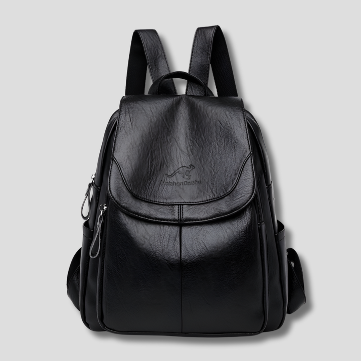 Secure anti-theft women's travel backpack, genuine leather, a chic & functional everyday accessory.