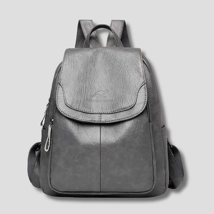 Premium women's anti-theft leather backpack, featuring secure compartments and a stylish everyday design.