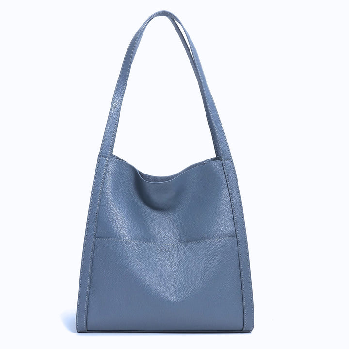 Durable women's large capacity faux leather shoulder bag, great for work, travel, and daily use.