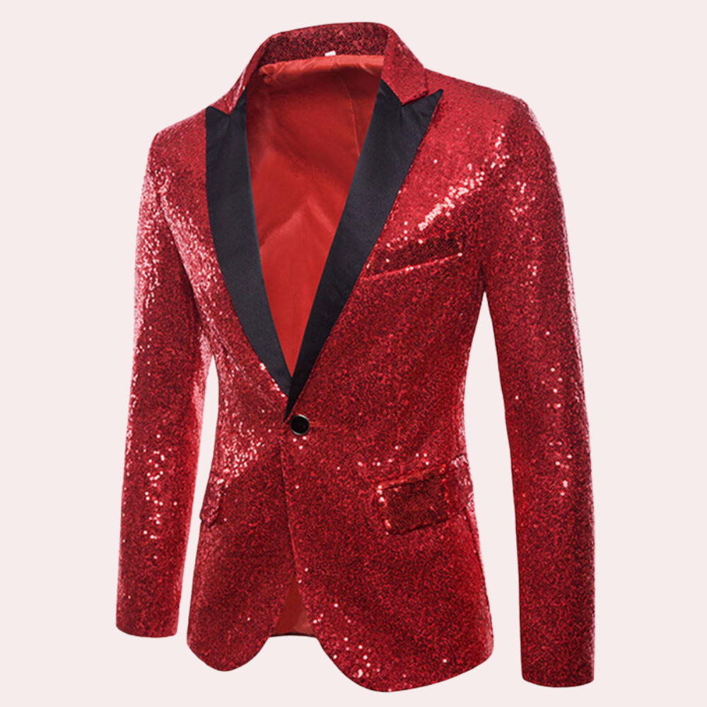 Gold Orion men's stylish blazer, a modern fashion jacket perfect for formal occasions or versatile casual wear.