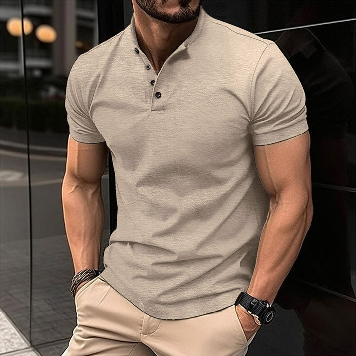 Classic men's short sleeve Marcus polo in a trendy design, ideal for versatile casual to smart fashion.