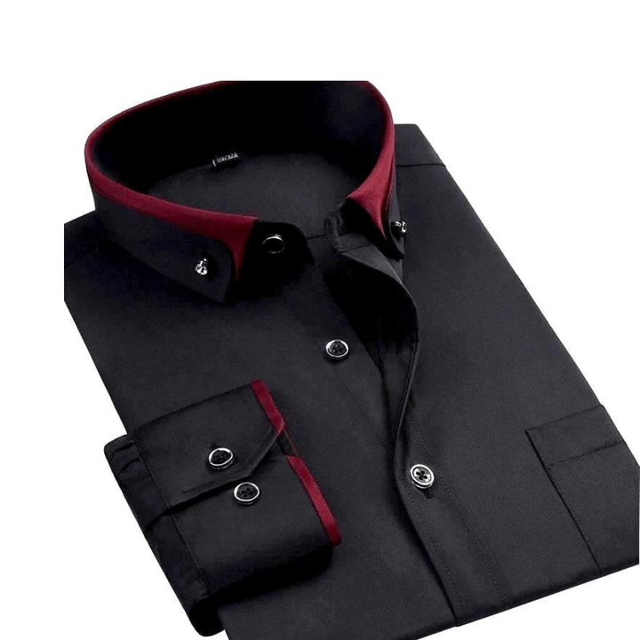 Stylish Men's Victor long-sleeve button-down shirt for versatile casual or formal menswear fashion.