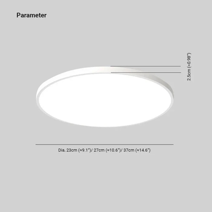 Sleek OrbGlow LED ceiling fixture, modern round design with smart lighting features.