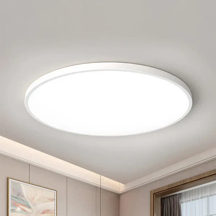 OrbGlow stylish round LED ceiling light, ideal modern lighting for any home interior.