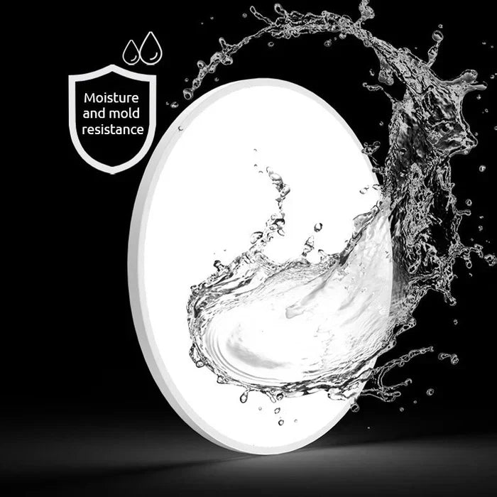 Versatile round LED ceiling light, contemporary indoor lighting for bedrooms, living rooms.
