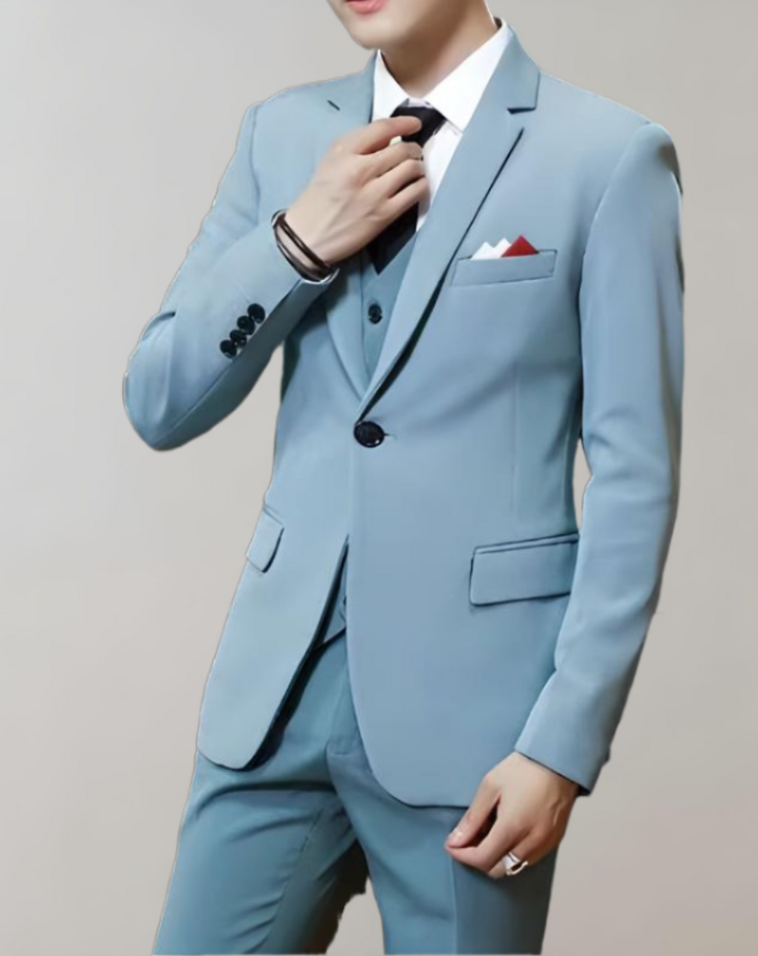 Premium men's stylish 3-piece suit, a sophisticated choice for formal wear, business & special events.