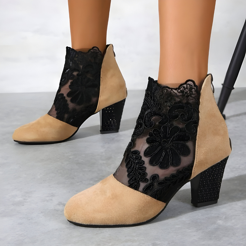 Fashionable women's comfortable ankle block heels, providing all-day elegance. Stylish dress shoes for work, party & daily wear.