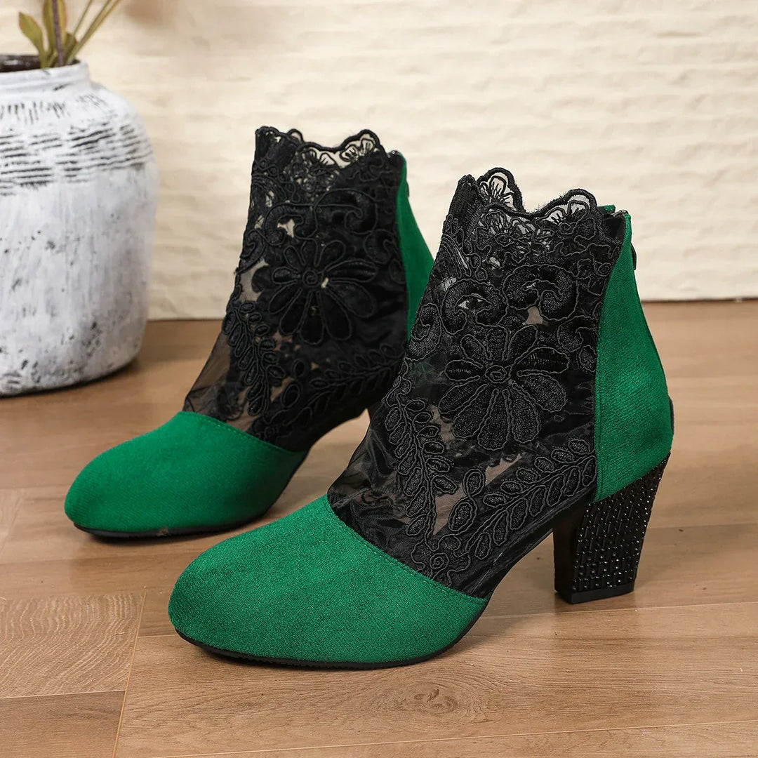 Sophisticated women's comfortable ankle block heels. Elegant, stylish fashion footwear for versatile dress shoes & party wear.