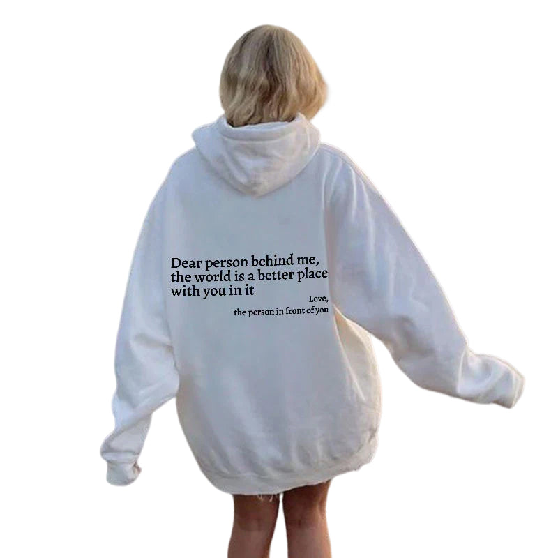 Comfortable women's inspirational hoodie, Aurora design, perfect for everyday casual fashion.