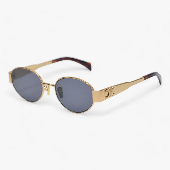 Fashionable ladies acetate frame sunglasses, providing UV protection for stylish summer accessories.
