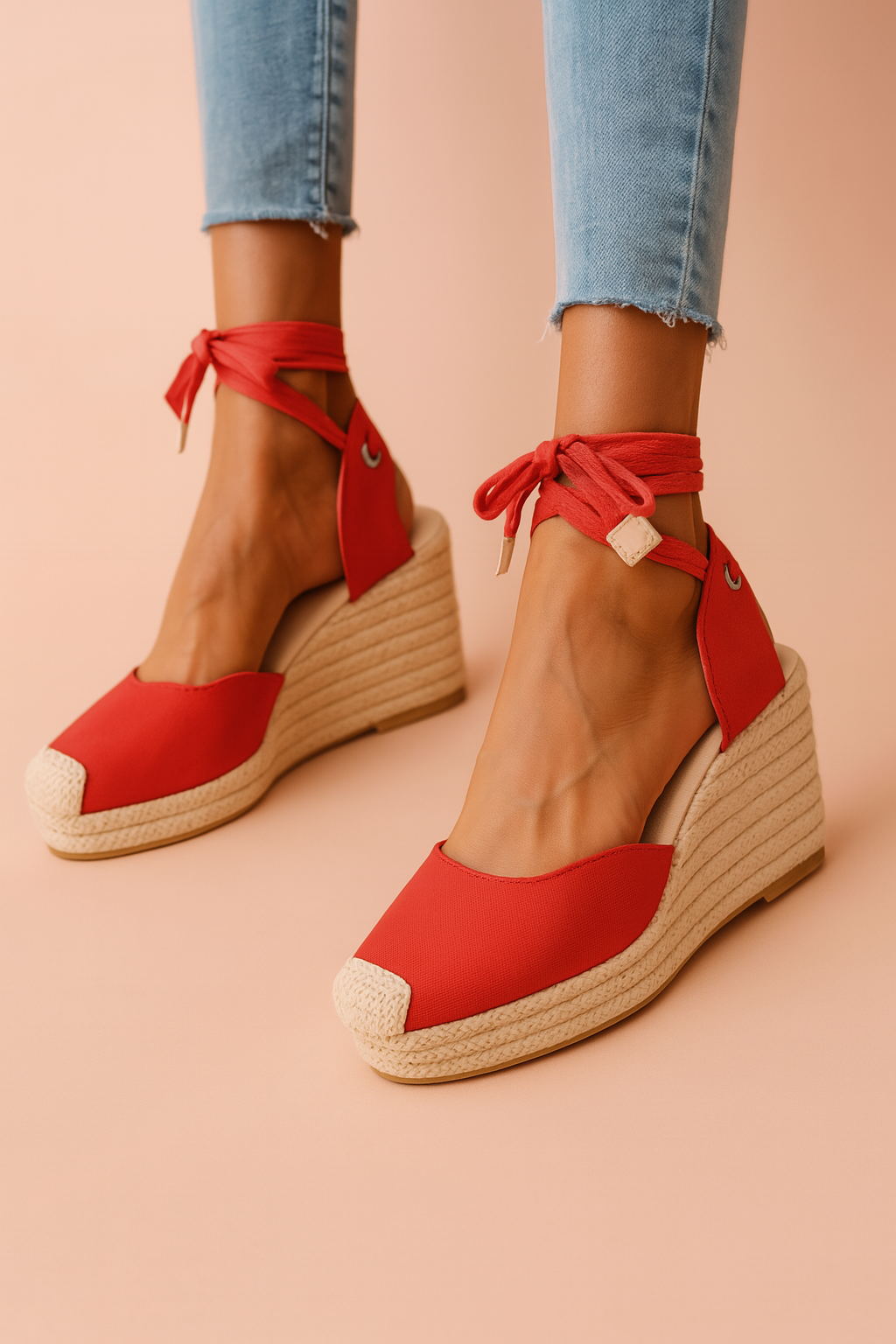 Comfortable women's wedge espadrille sandals, versatile for both casual outings and dressy summer occasions.