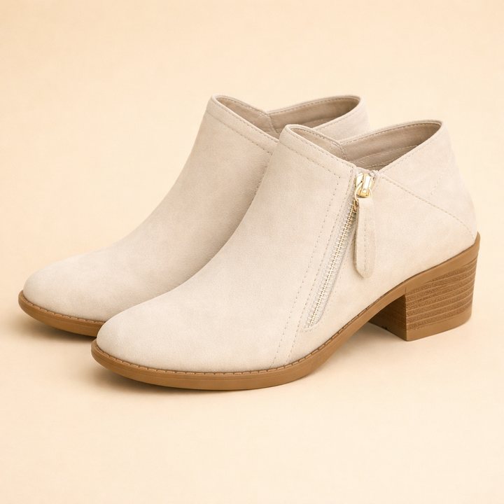 Fashionable women's zipper ankle boots designed for comfort & versatility. Great for everyday casual & street style.