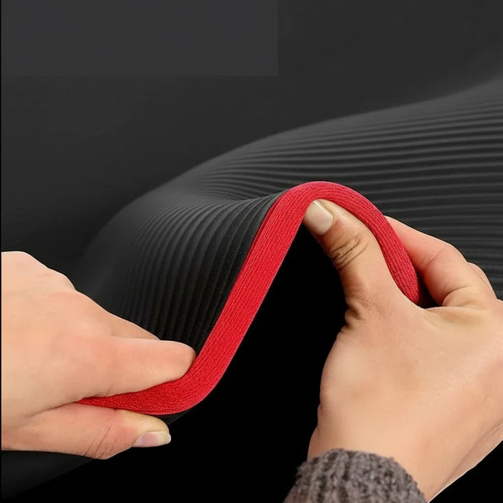 Comfortable pilates mat for home gym workouts. Extra thick, non-slip design offers excellent support & stability.