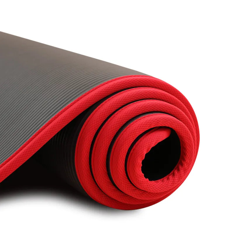 Durable non-slip fitness mat for all your workout needs. Thick design provides superior comfort & stability.