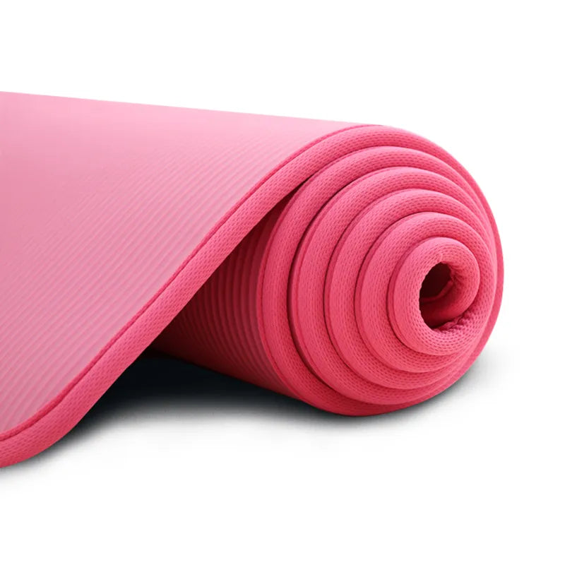 Unisex home gym mat, thick & non-slip for yoga, pilates, and fitness. Enjoy comfort & stability in every workout.