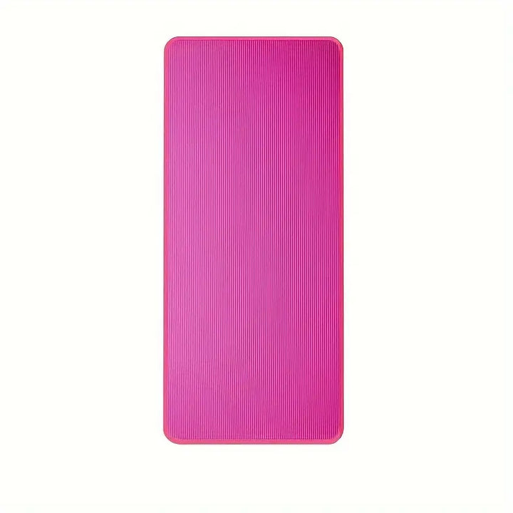 Thick unisex exercise mat provides comfort & stability for yoga, pilates, and stretching. Non-slip for safe workouts.