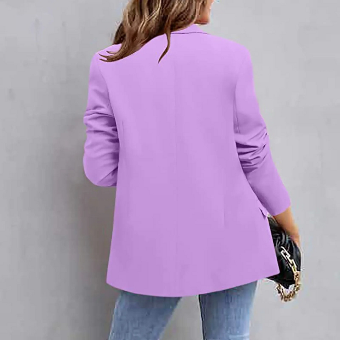 Stylish Hana slim fit purple blazer for women, a versatile piece of fashion outerwear.