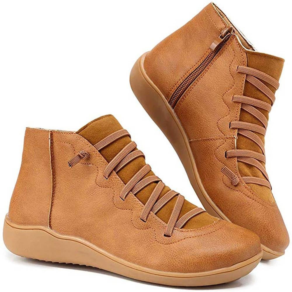 Trendy women's orthopedic ankle boots for all-day comfort, providing essential foot support and style for fall.