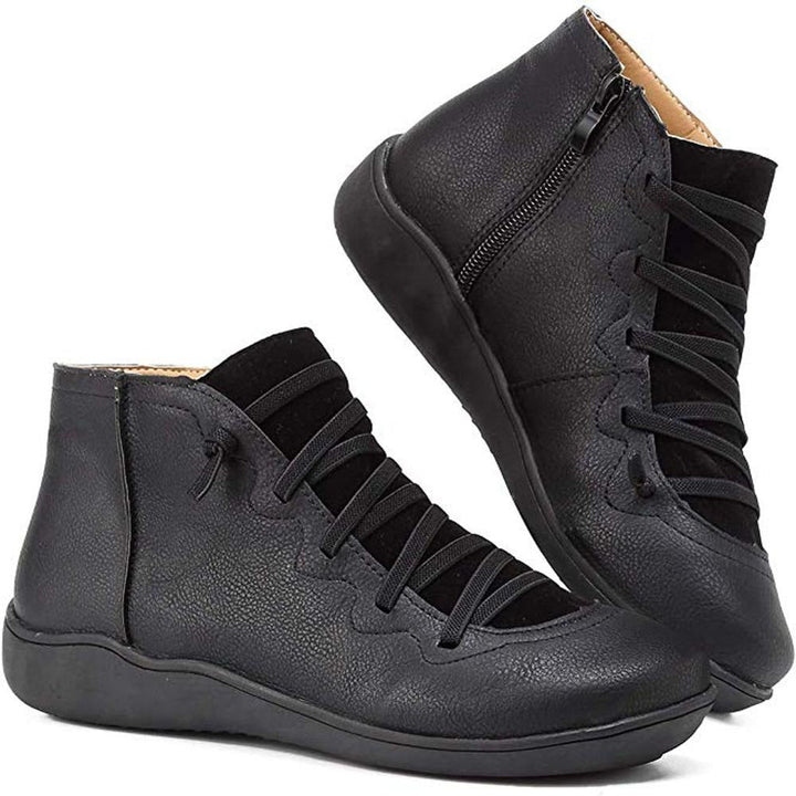 Comfortable women's orthopedic ankle boots designed for superior foot support, pressure relief, and everyday wear.