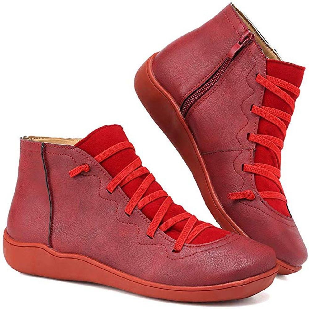 Chic women's ankle boots, perfect for fall and winter style, offering trendy fashion with orthopedic comfort.