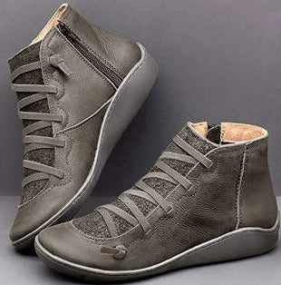 Stylish women's ankle boots with orthopedic features, ensuring comfort and a chic look for any casual outing.