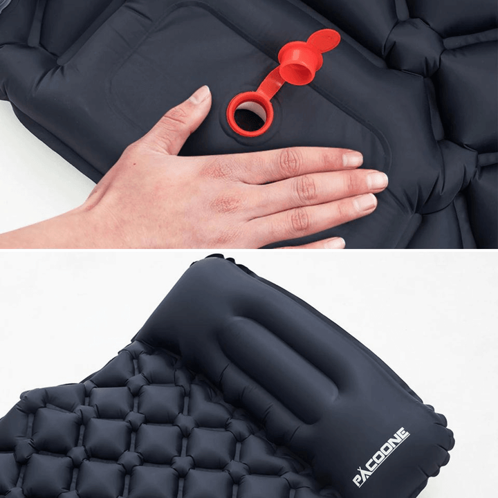 Comfortable ultralight air mattress with an integrated foot pump for effortless & rapid setup.
