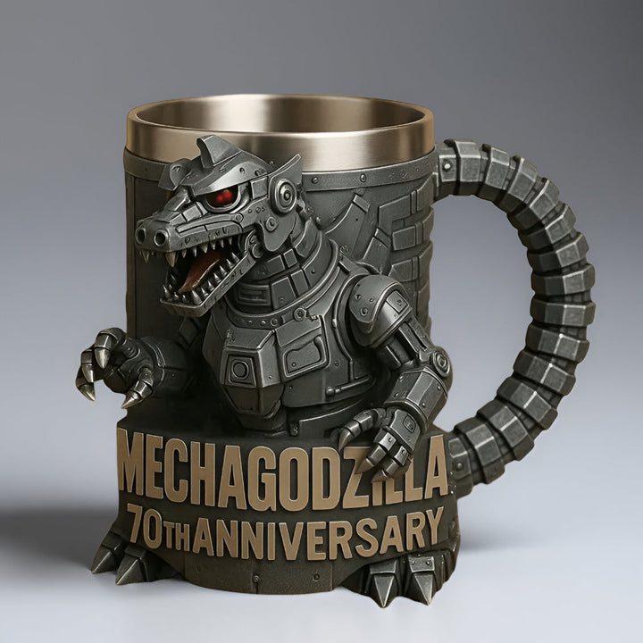 Spooky yet unique 3D monster coffee mug, sculpted ceramic novelty drinkware.