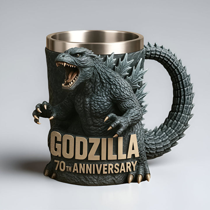 Novelty 3D monster mug, a unique ceramic coffee cup and collectible gift.