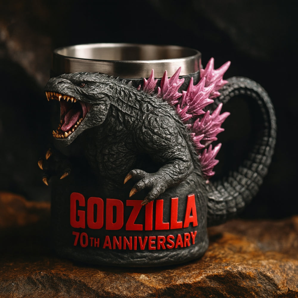 Enjoy coffee or tea in this unique 3D monster sculpted ceramic novelty mug.