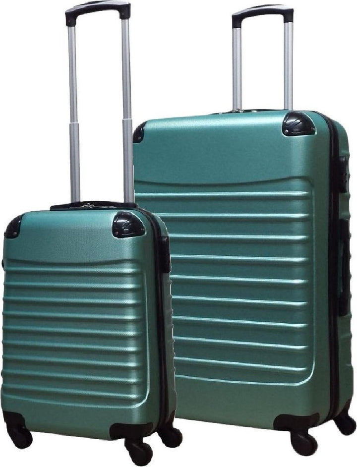 Durable 2-piece hardside spinner luggage set, essential travel gear for any vacation.