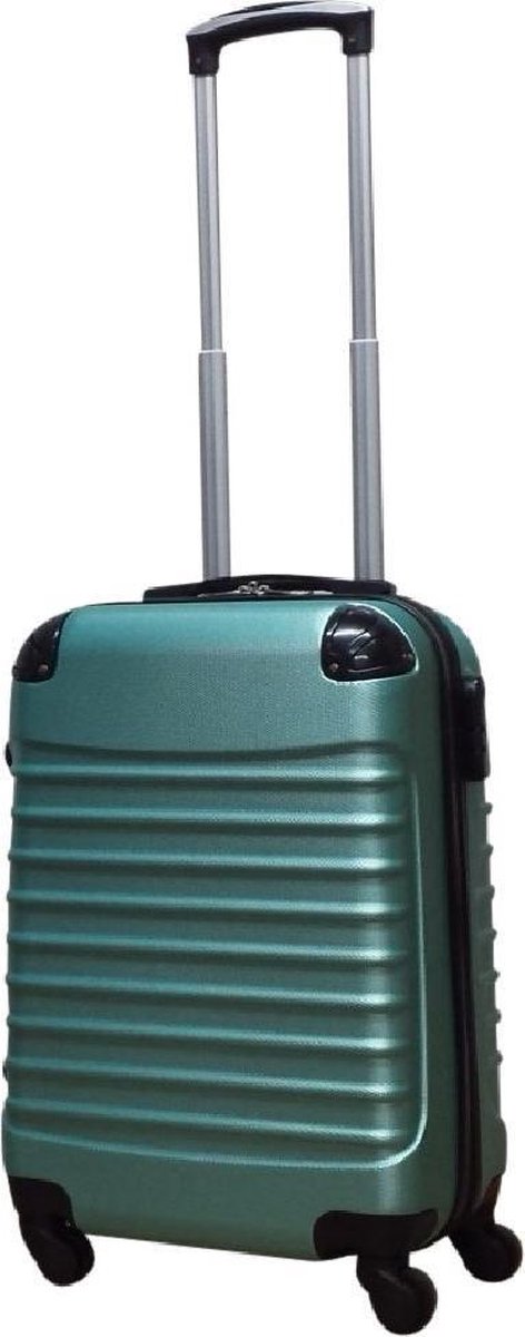 Lightweight & durable green 2-piece hardside luggage set with silent spinner wheels for stress-free travel.