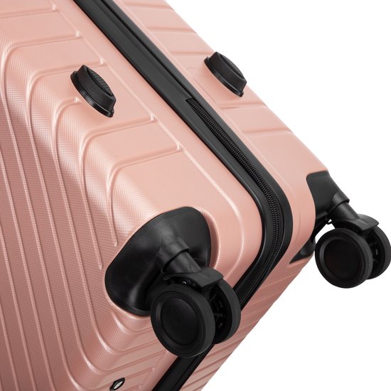 Modern hardshell 2-piece suitcase set featuring smooth spinning wheels & secure TSA lock for travel.