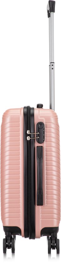 Robust 2-piece hardshell luggage set, built for durability & easy navigation on any vacation.