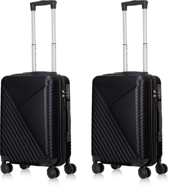 Secure 2-piece hard shell luggage set featuring integrated TSA lock for safe, worry-free vacation travel.