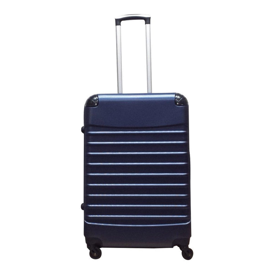 Convenient unisex 2-piece hardshell ABS travel luggage set with spinner wheels for stress-free trips.