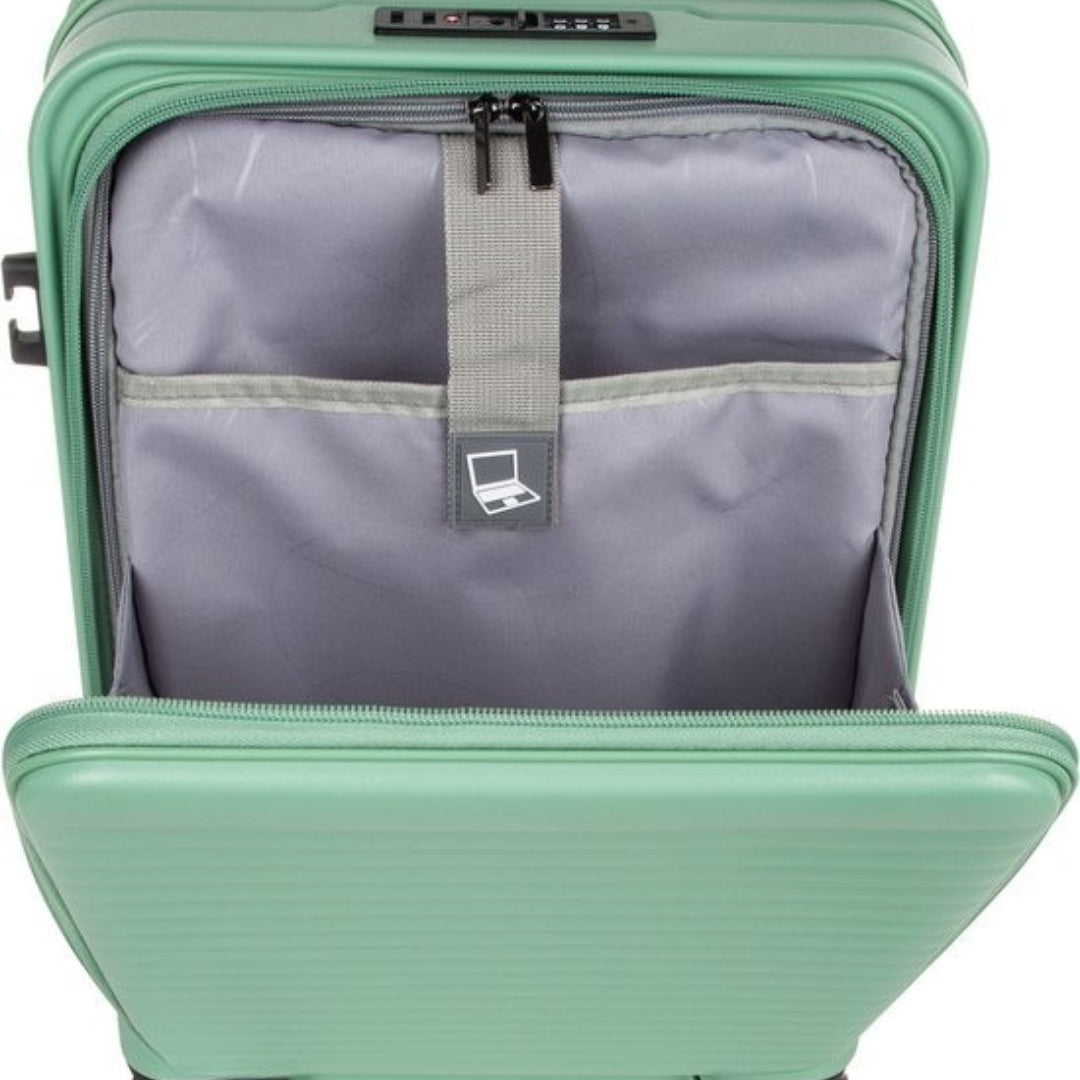 Versatile unisex hardshell luggage set with expandable feature for varied travel needs.