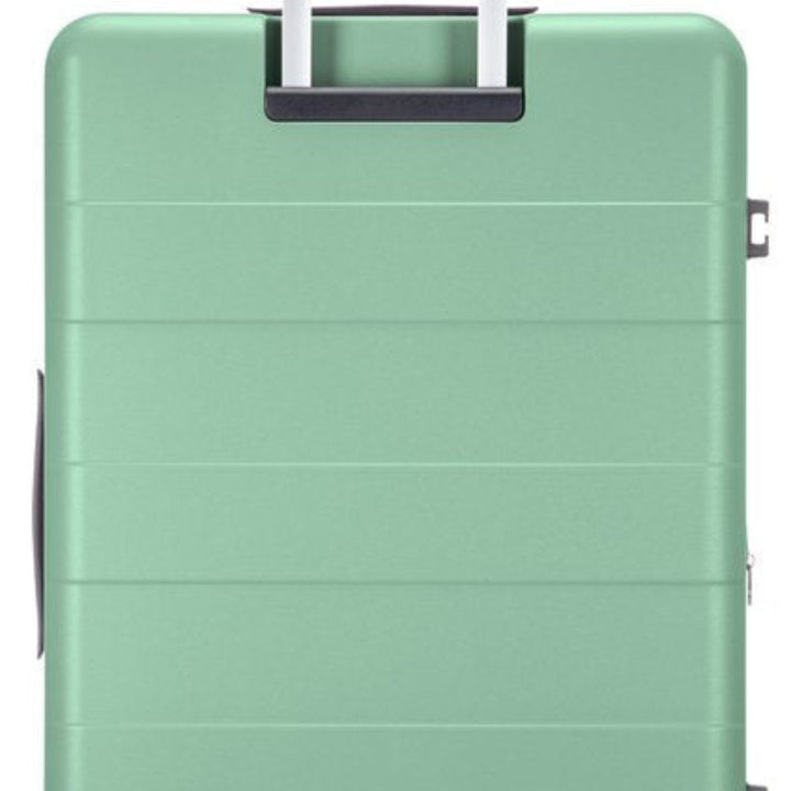 Smooth-rolling 2-piece hardshell travel bags with spinner wheels for comfort.