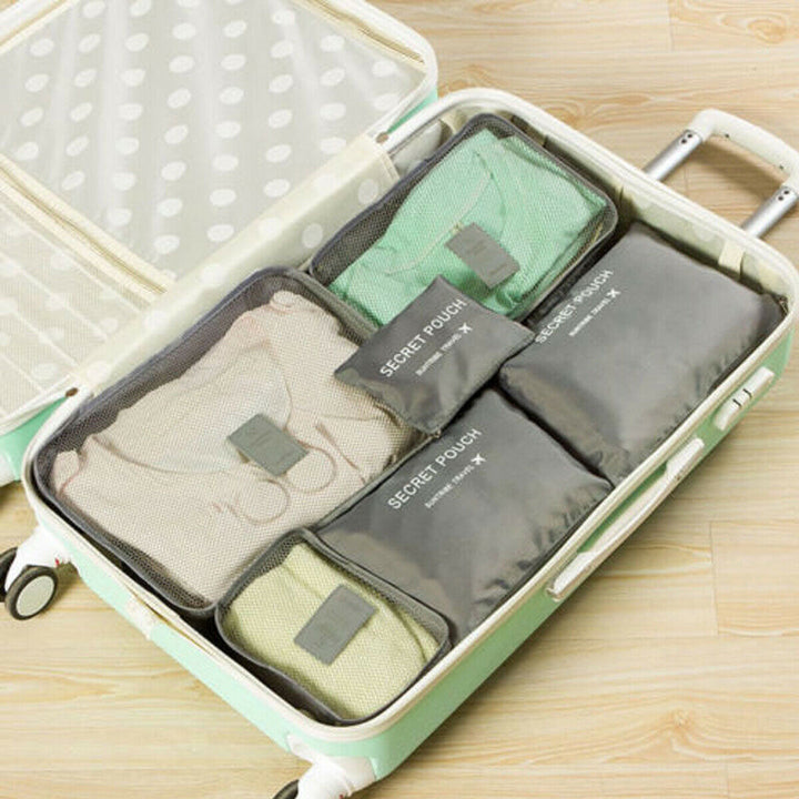 Durable 2-piece travel packing cubes, ideal for vacation essentials.