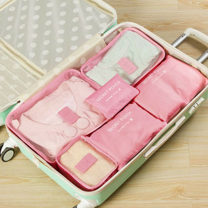2-piece travel organizer set, unisex design for any traveler.