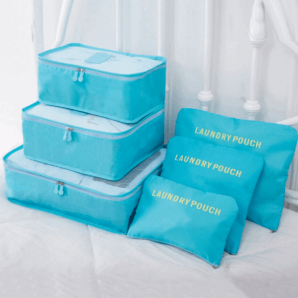 Efficient luggage packing cubes, waterproof & durable.