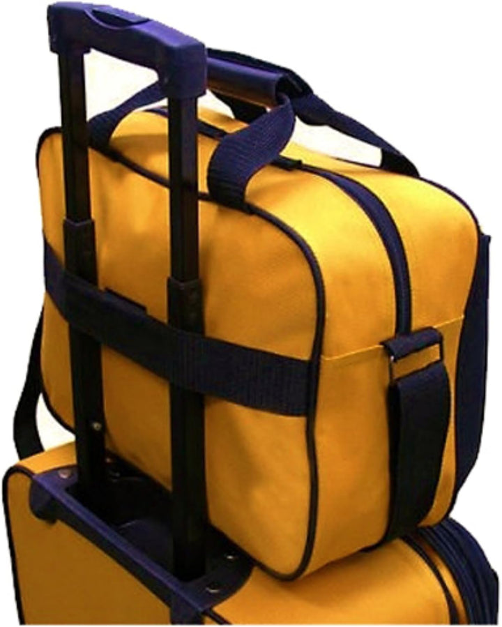 Perfect weekend travel set: unisex 2-piece softside carry-on luggage with expandable rolling bag & tote.