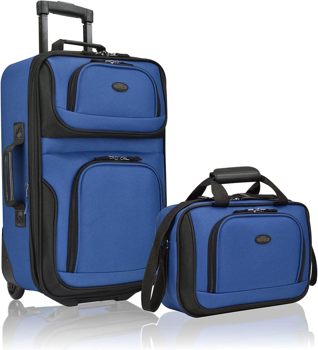 Convenient 2-piece unisex carry-on set. Softside expandable luggage on skate wheels plus a handy tote.